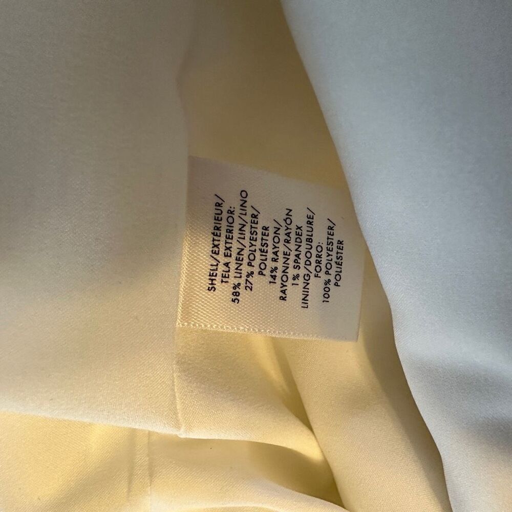 Ann Taylor white linen dress suit- size 4 - Picture 13 of 15